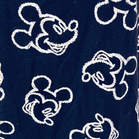 NEW Disney Resort Mickey Mouse Sleeveless Navy Cotton Dress Walt Disney World - Picture 2 of 2